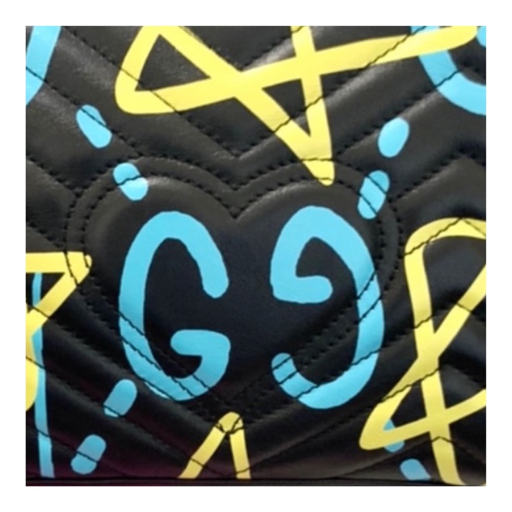☺️SOLD☺️AUTHENTIC GUCCI CROSSBODY QUILTED GHOST MARMONT MEDIUM BAG - Picture 8 of 13